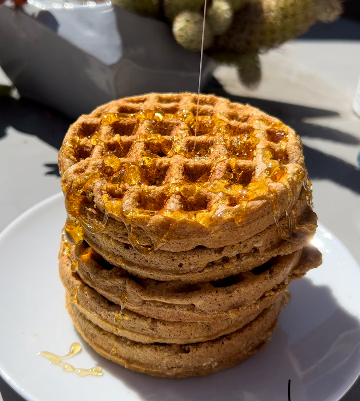 Grain Free Banana Bread Waffles