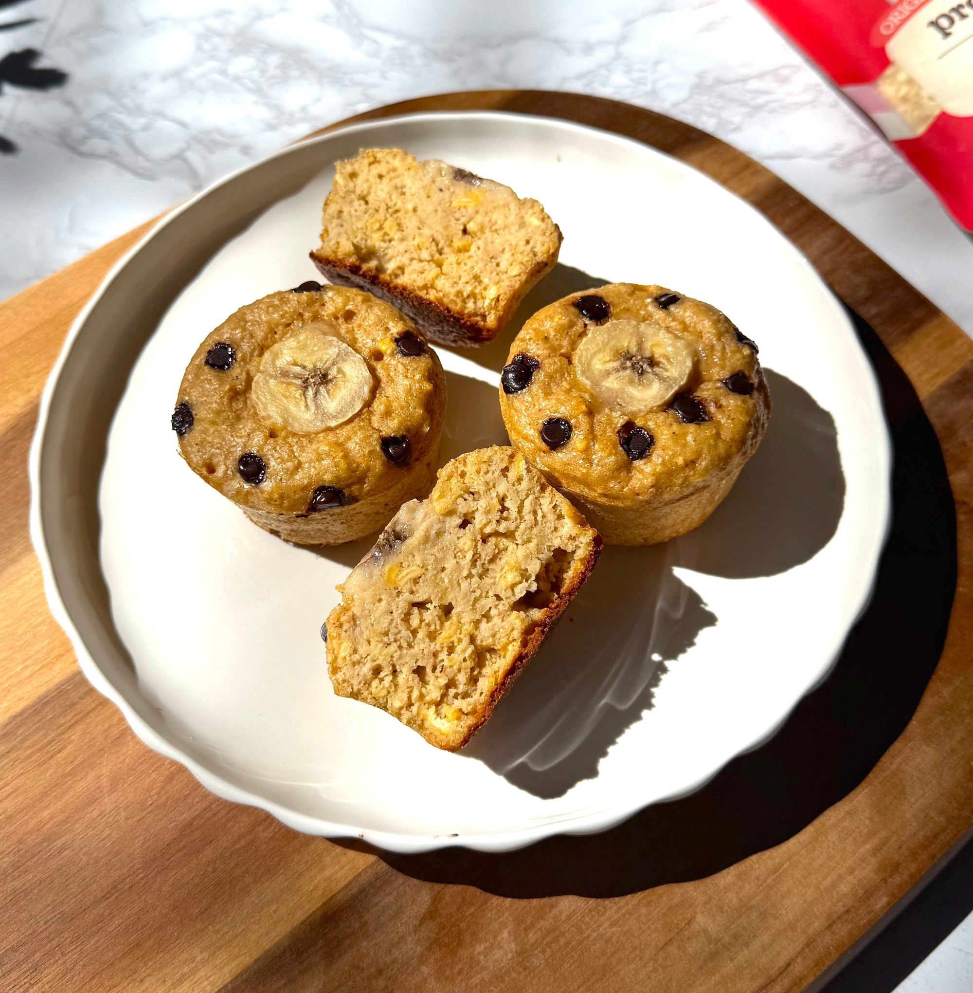 Banana Chickpea Protein Muffins (Grain-Free & Gluten-Free)