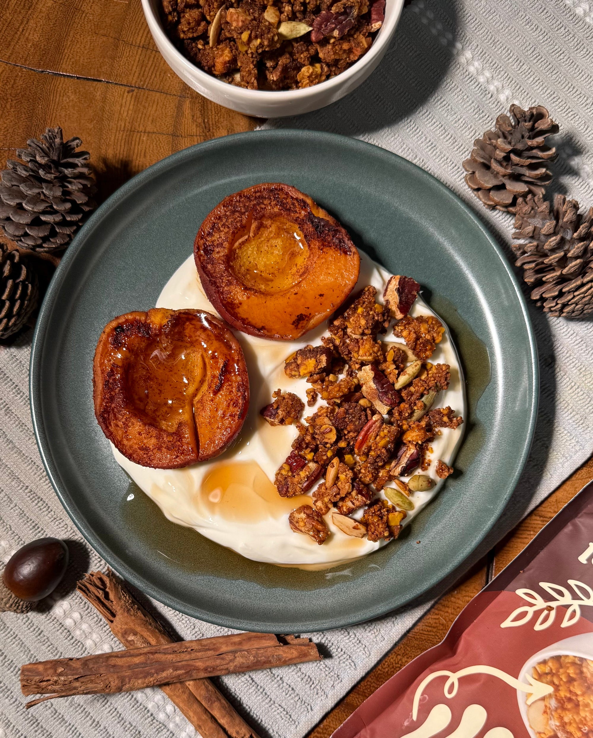 Pecan Pie Chickpea Granola