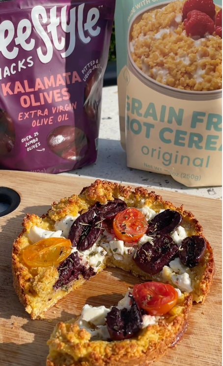 Mediterranean Chickpea and Olive Galette