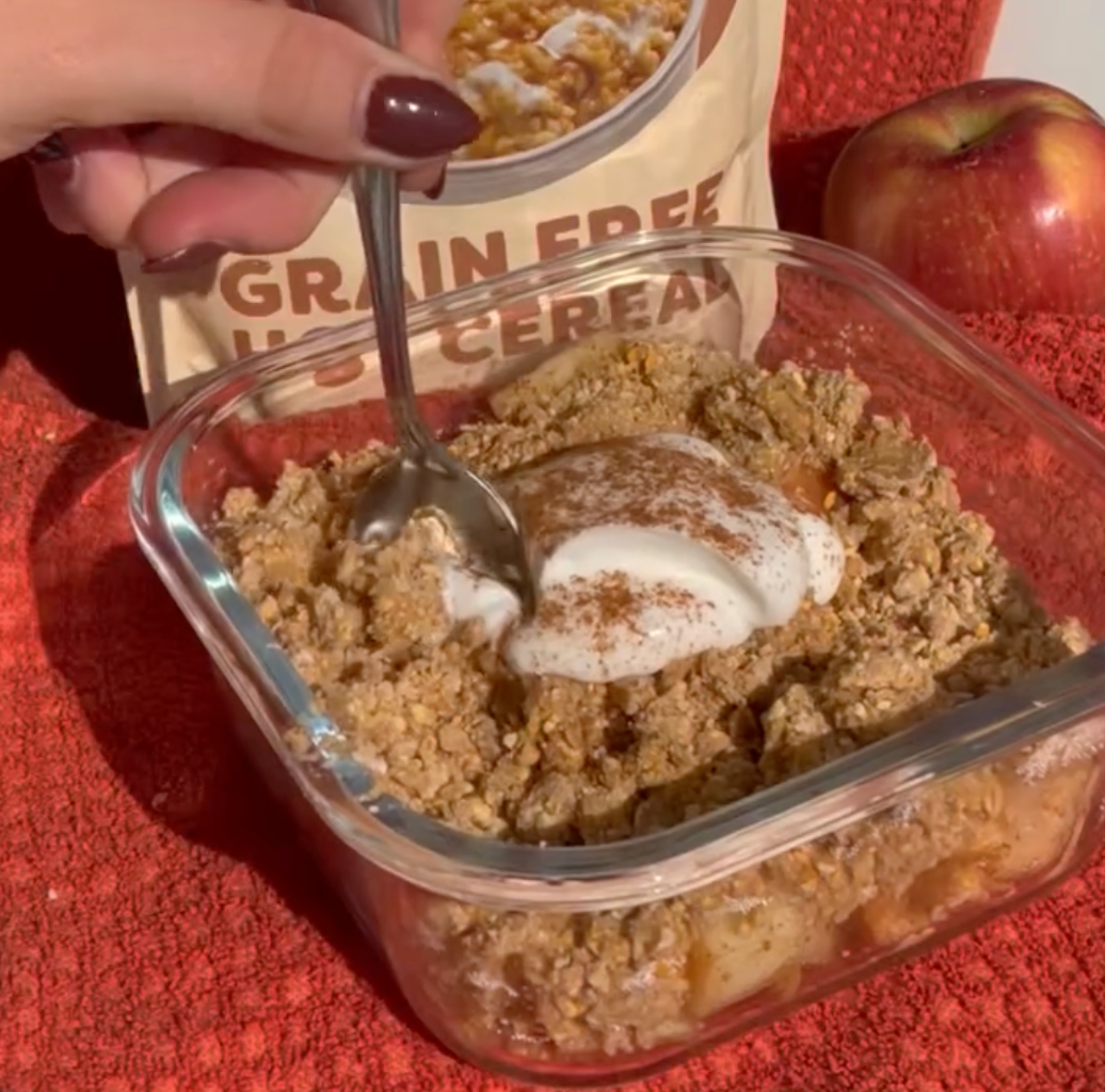 Two-Minute Apple Crumble