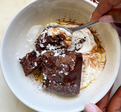 Chocolate Chip Olive Oil Brownies