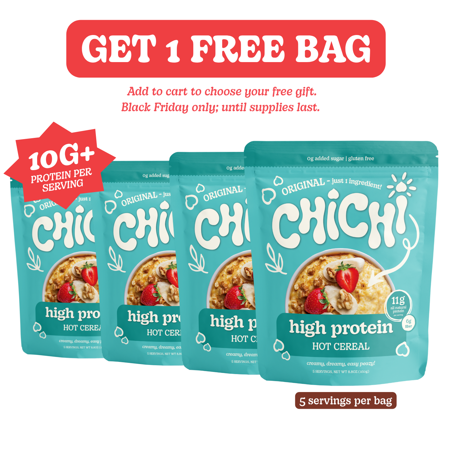 Protein Hot Cereal (Free Bag)