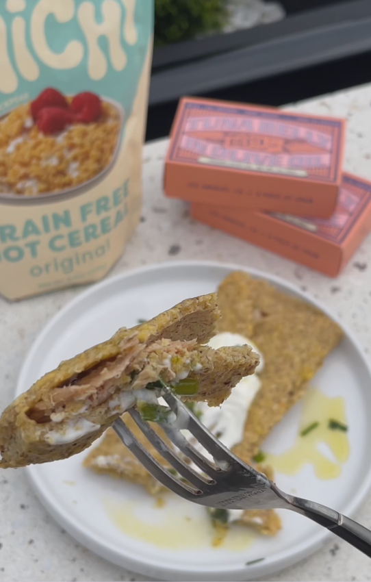 Savory Tuna Belly Crepe detail