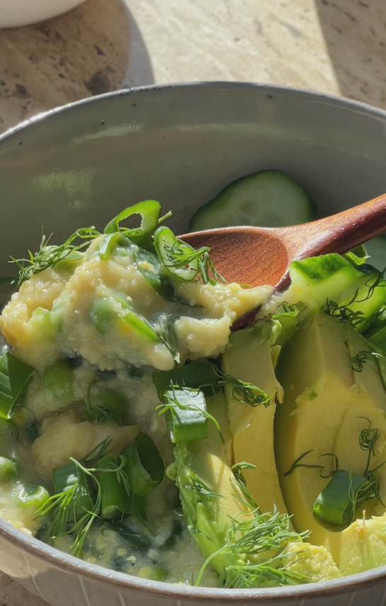 Green Goddess Savory Bowl detail