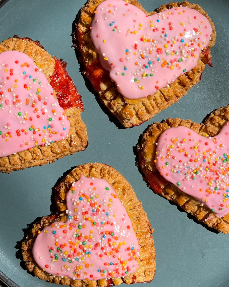 Homemade Strawberry Pop Tarts detail