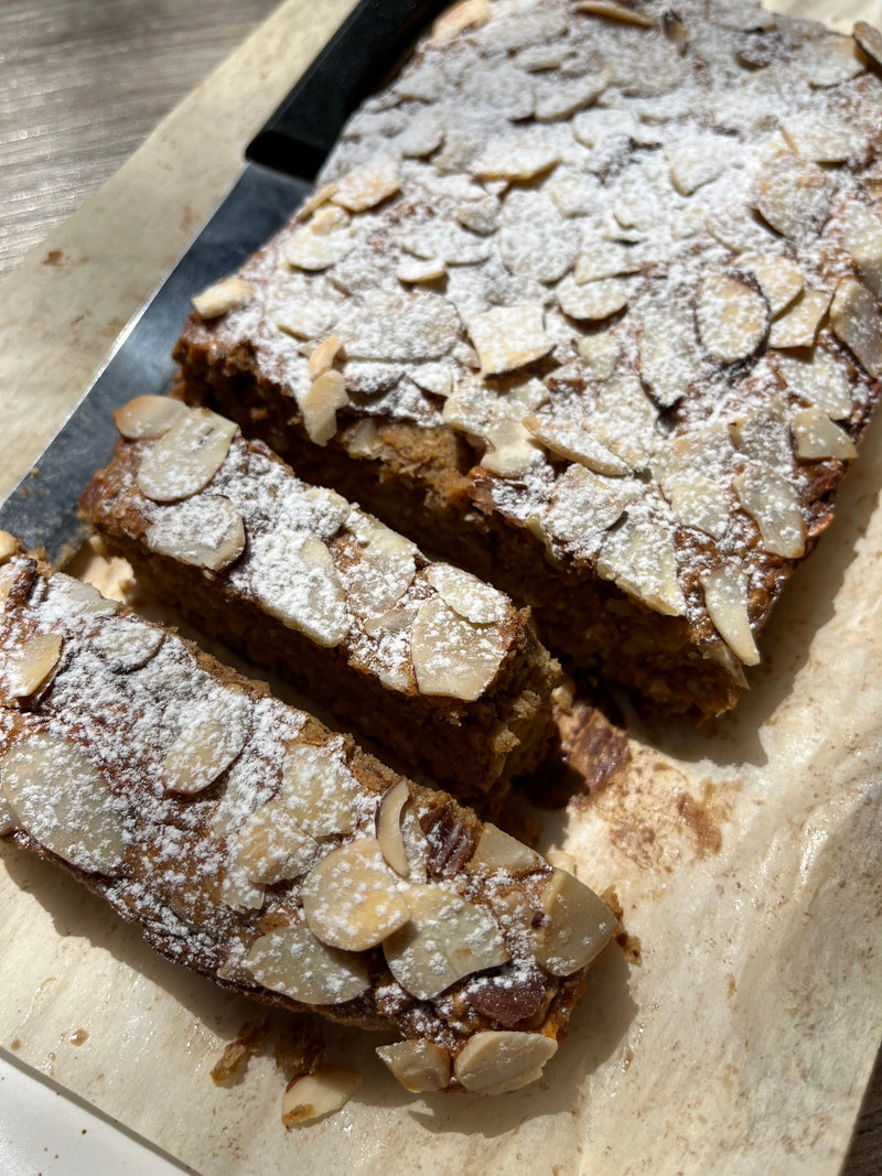 Almond Croissant Banana Bread detail