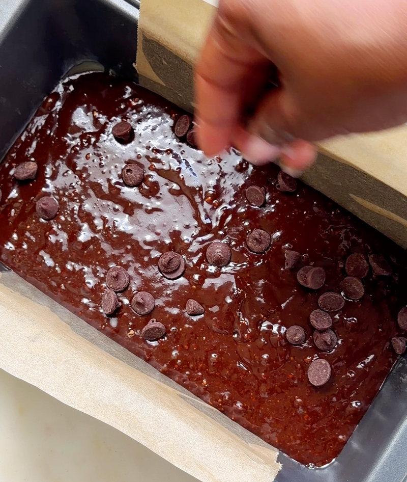 Chocolate Chip Olive Oil Brownies detail
