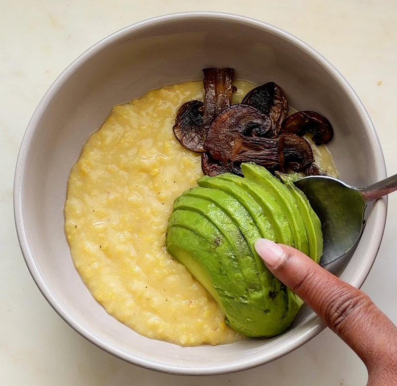 Mushroom Avocado ChiChi detail