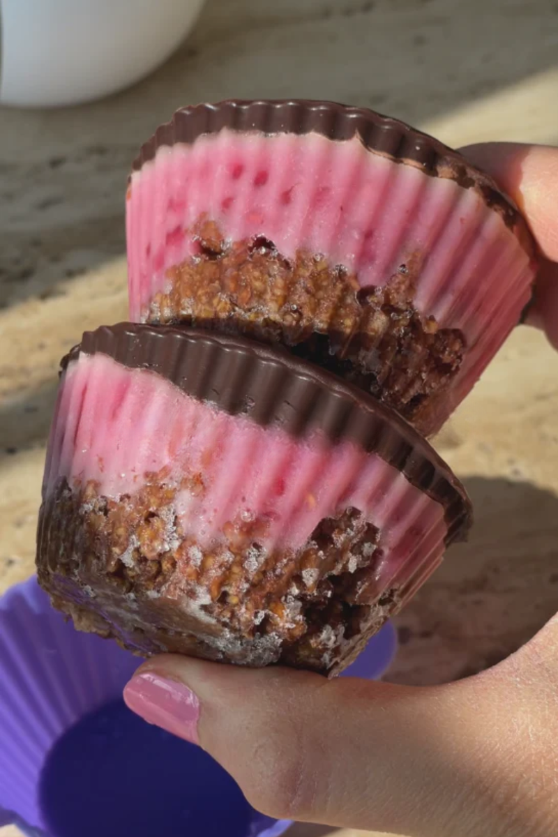 Chocolate Raspberry Yogurt Cup detail